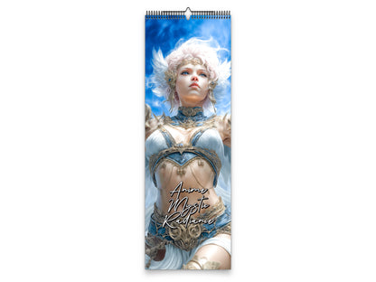 2027 Anime Mystic Radiance Wall Calendar by Kaleidoscope Artisan – Celestial Guardian with Holidays