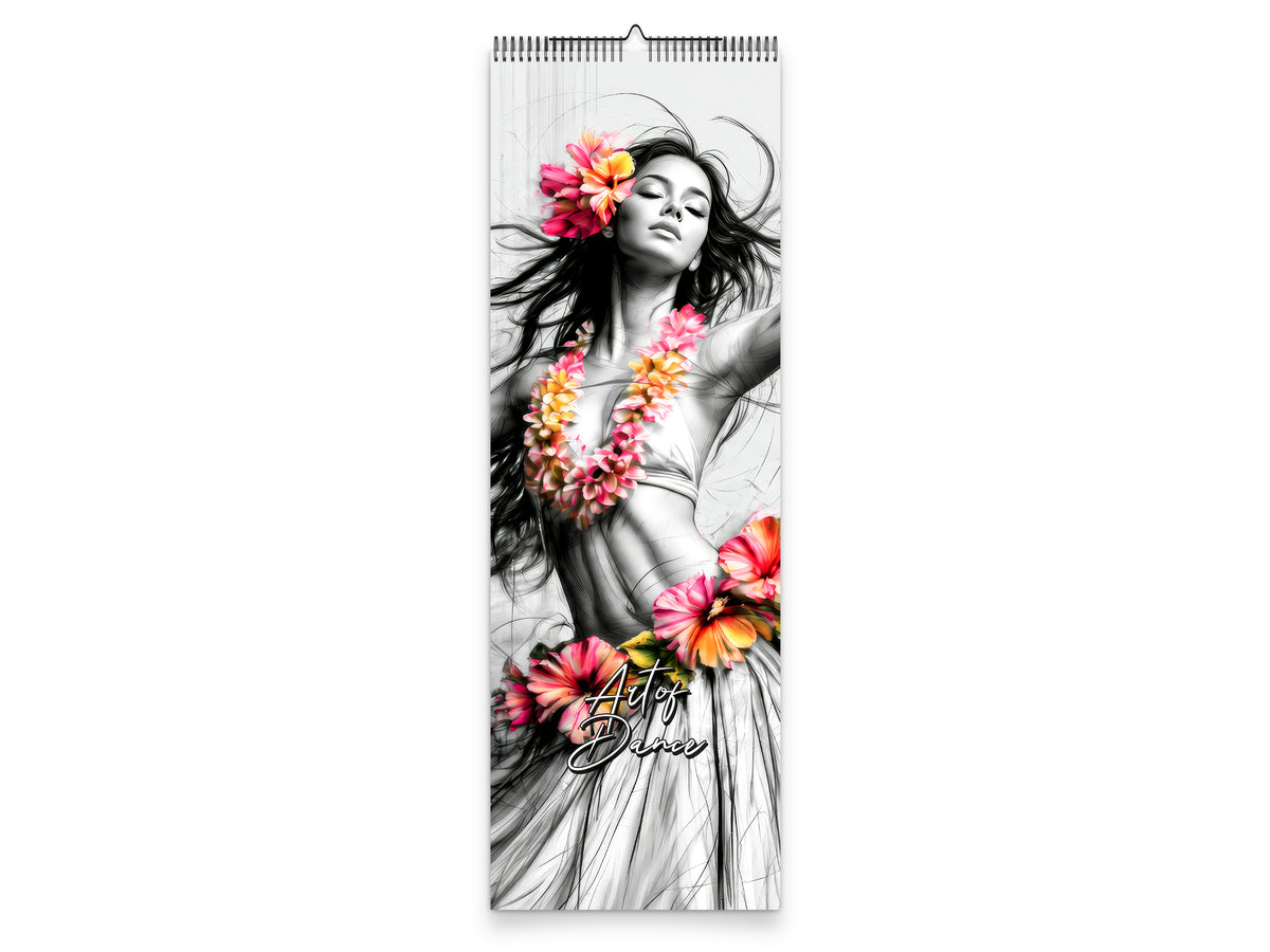 Art of Dance 2027 wall calendar slim calendar cover view