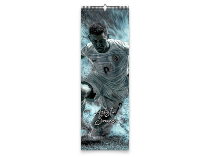 Artistic Soccer 2027 wall calendar slim calendar cover view
