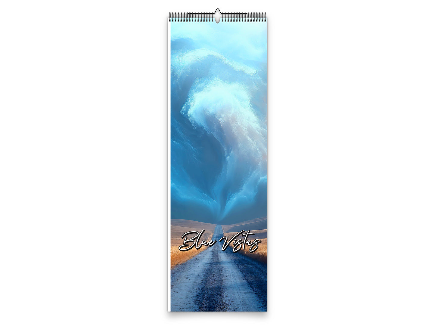 Blue Vistas 2027 wall calendar slim calendar cover view