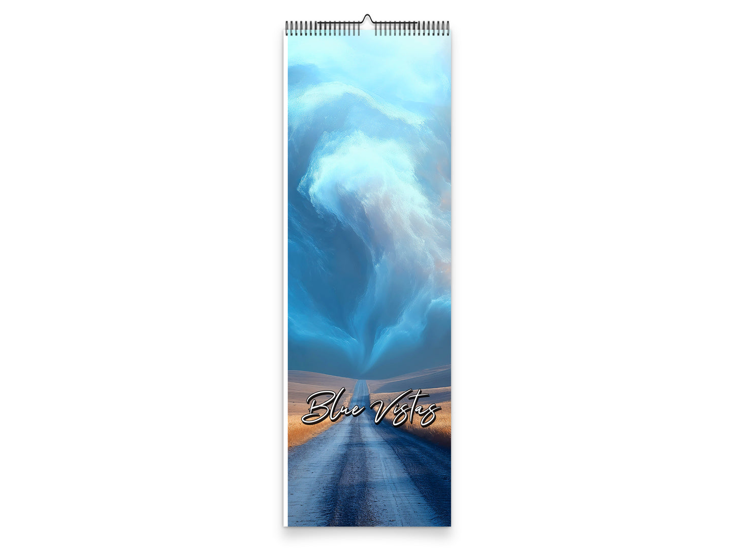 Blue Vistas 2027 wall calendar slim calendar cover view