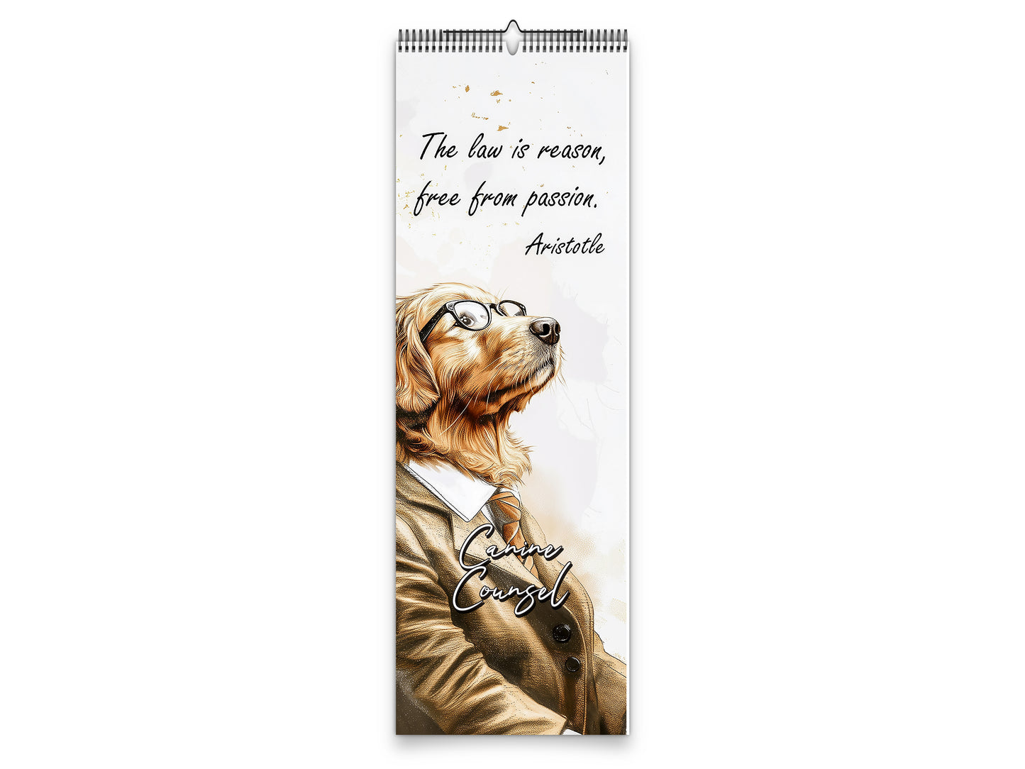 2027 Canine Counsel Wall Calendar by Kaleidoscope Artisan – Wisdom in Fur with Holidays