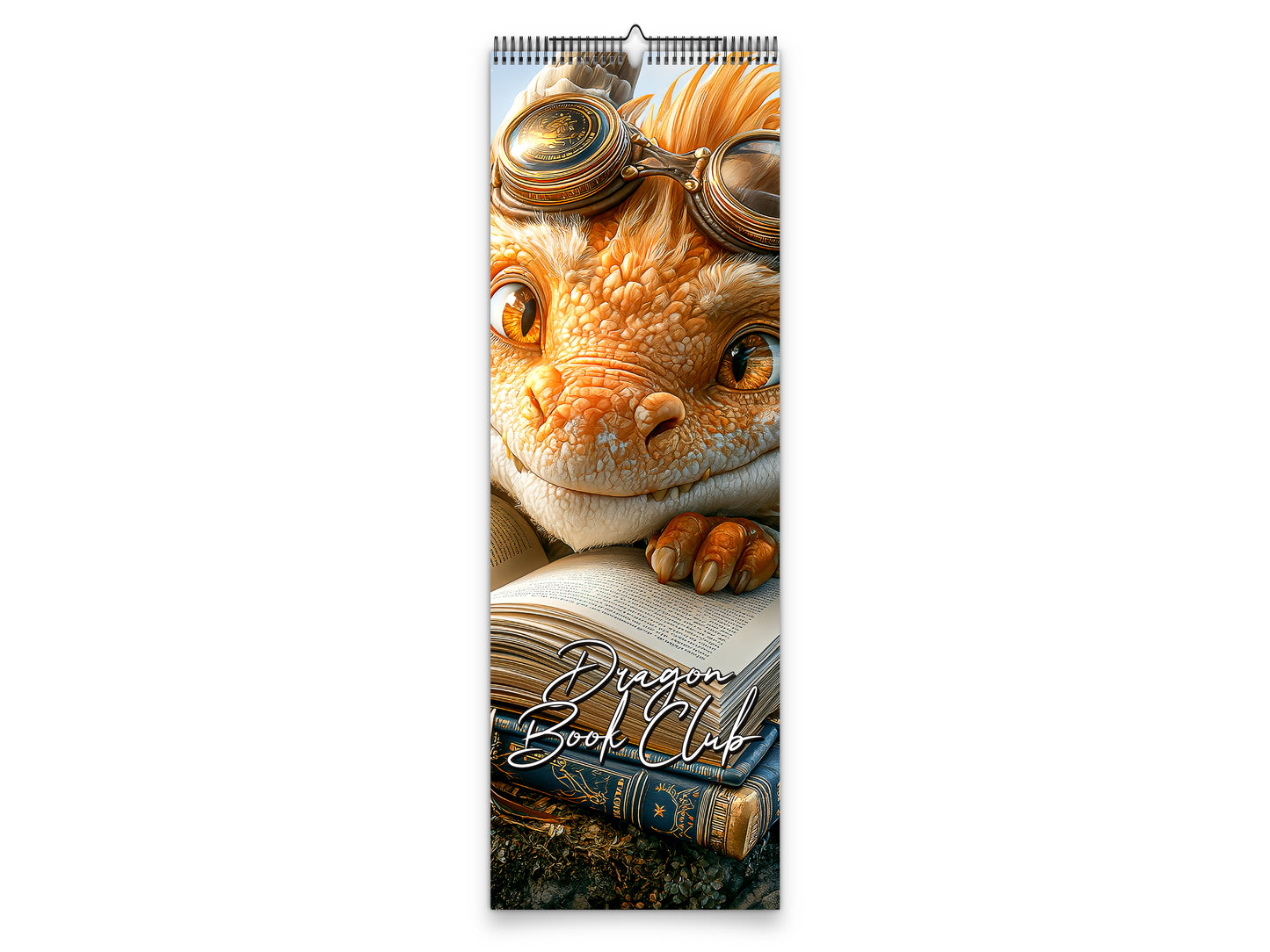 2027 Dragon Book Club Wall Calendar by Kaleidoscope Artisan – Magical Tales with Holidays