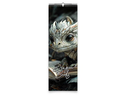 2027 Dragon Books Wall Calendar by Kaleidoscope Artisan – Magical Fantasy Journey with Holidays