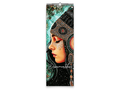 2027 Dreamcatcher Wall Calendar by Kaleidoscope Artisan – Mystical Spirit with Holidays