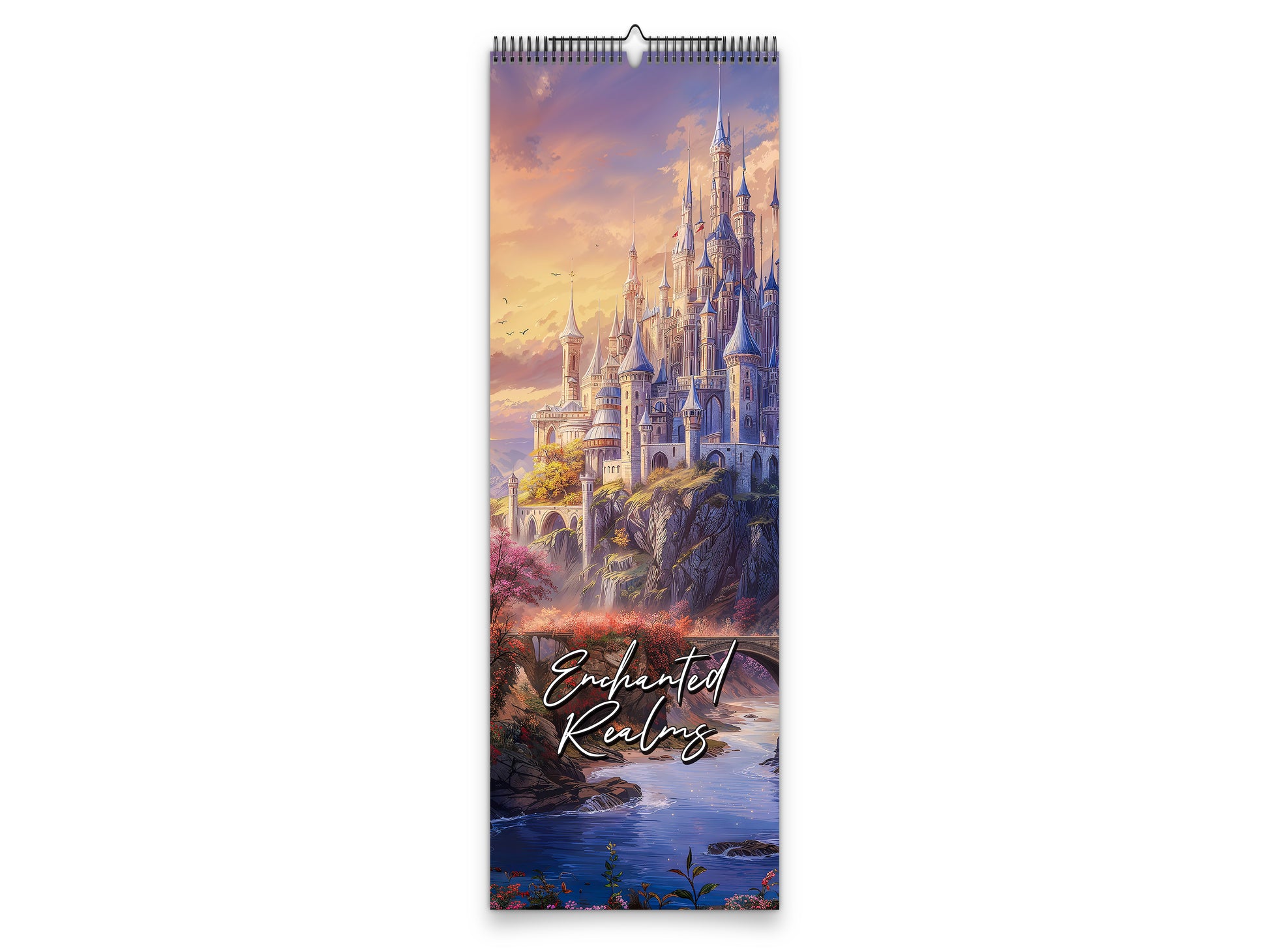 Enchanted Realms 2027 wall calendar slim calendar cover view