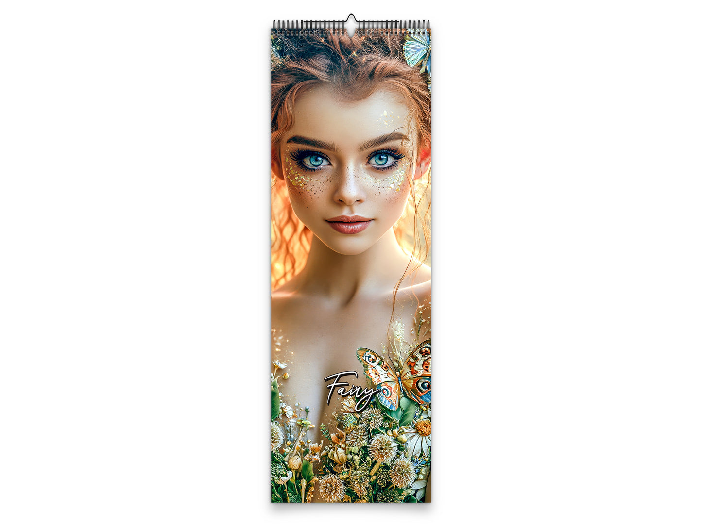 Fairy 2027 wall calendar slim calendar cover view