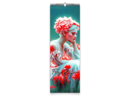 Fairy Dream 2027 wall calendar slim calendar cover view