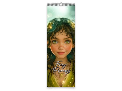 2027 Fairy Princess Wall Calendar by Kaleidoscope Artisan – Charming Fantasy with Holidays
