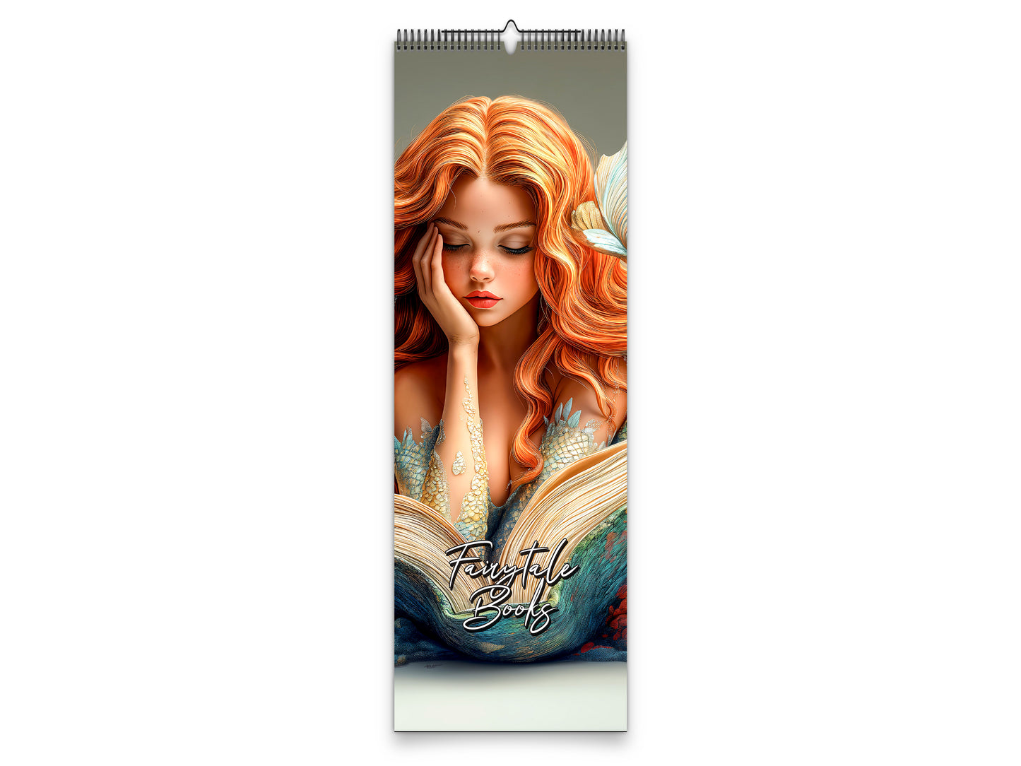 Fairytale Books 2027 wall calendar slim calendar cover view