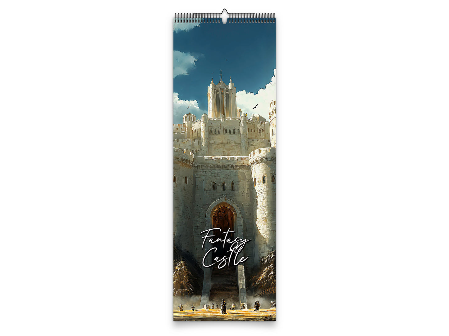 Fantasy Castle 2027 wall calendar slim calendar cover view