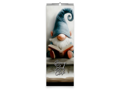 Gnome Book Club 2027 wall calendar slim calendar cover view