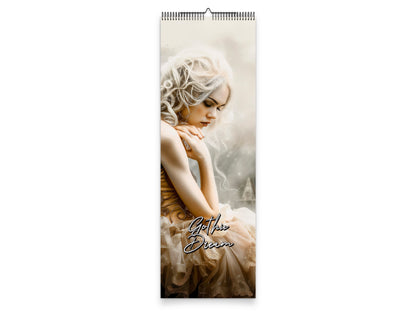 Gothic Dream 2027 wall calendar slim calendar cover view