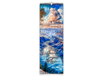 Grand Canyon Mosaic 2027 wall calendar slim calendar cover view