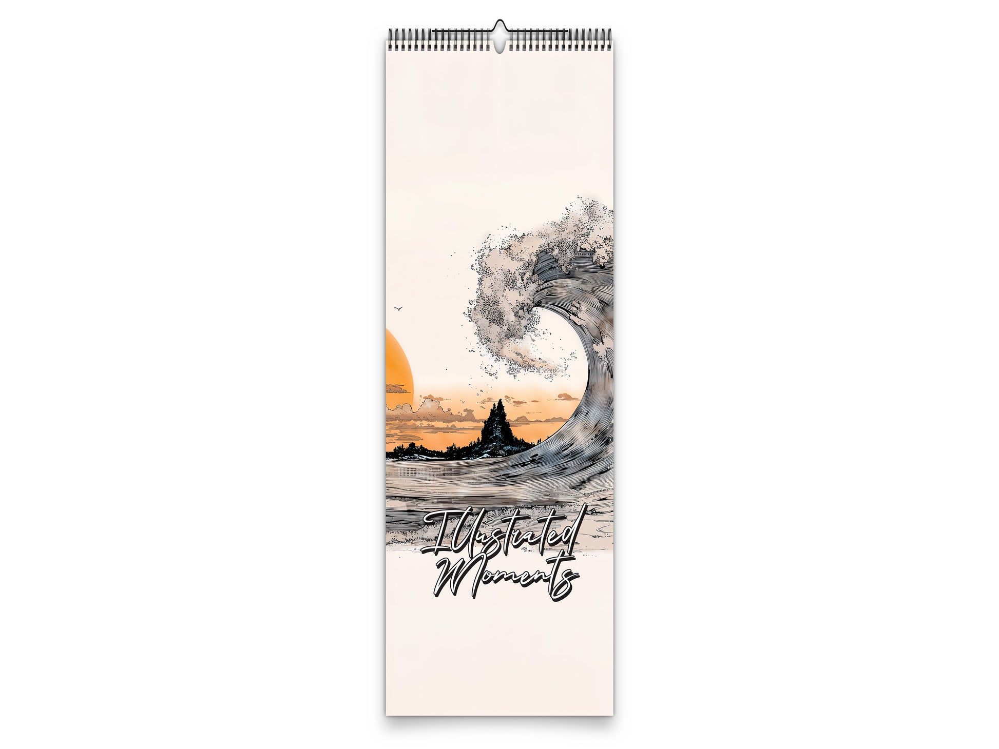 Illustrated Moments 2027 wall calendar slim calendar cover view