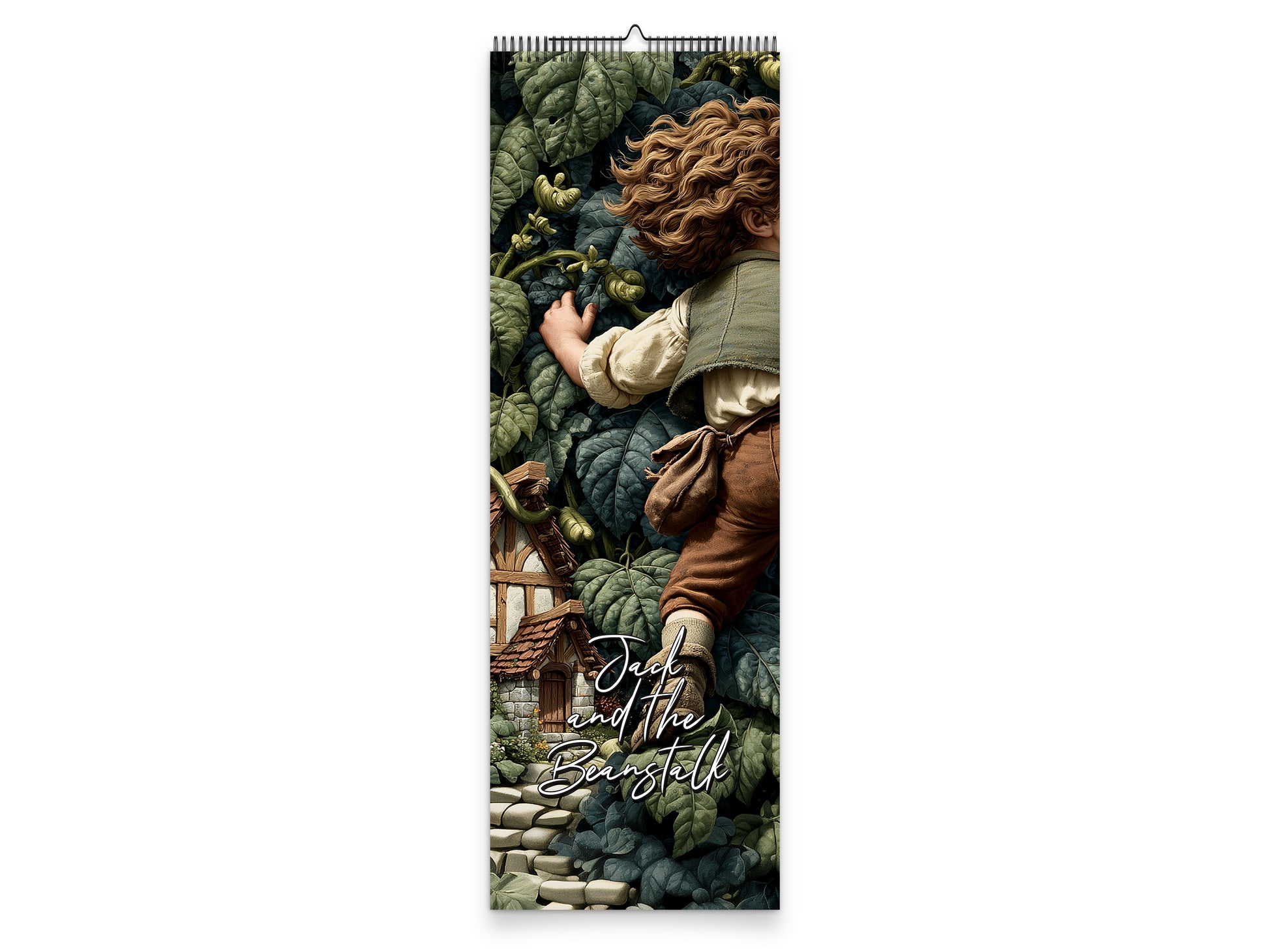Jack and the Beanstalk 2027 wall calendar slim calendar cover view