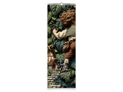 Jack and the Beanstalk 2027 wall calendar slim calendar cover view