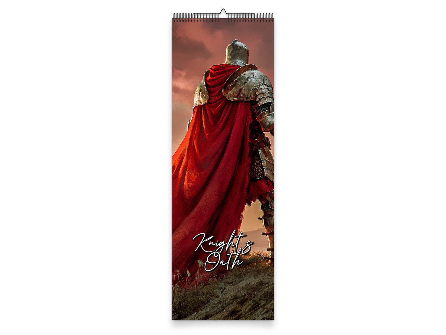 Knight’s Oath 2027 wall calendar slim calendar cover view