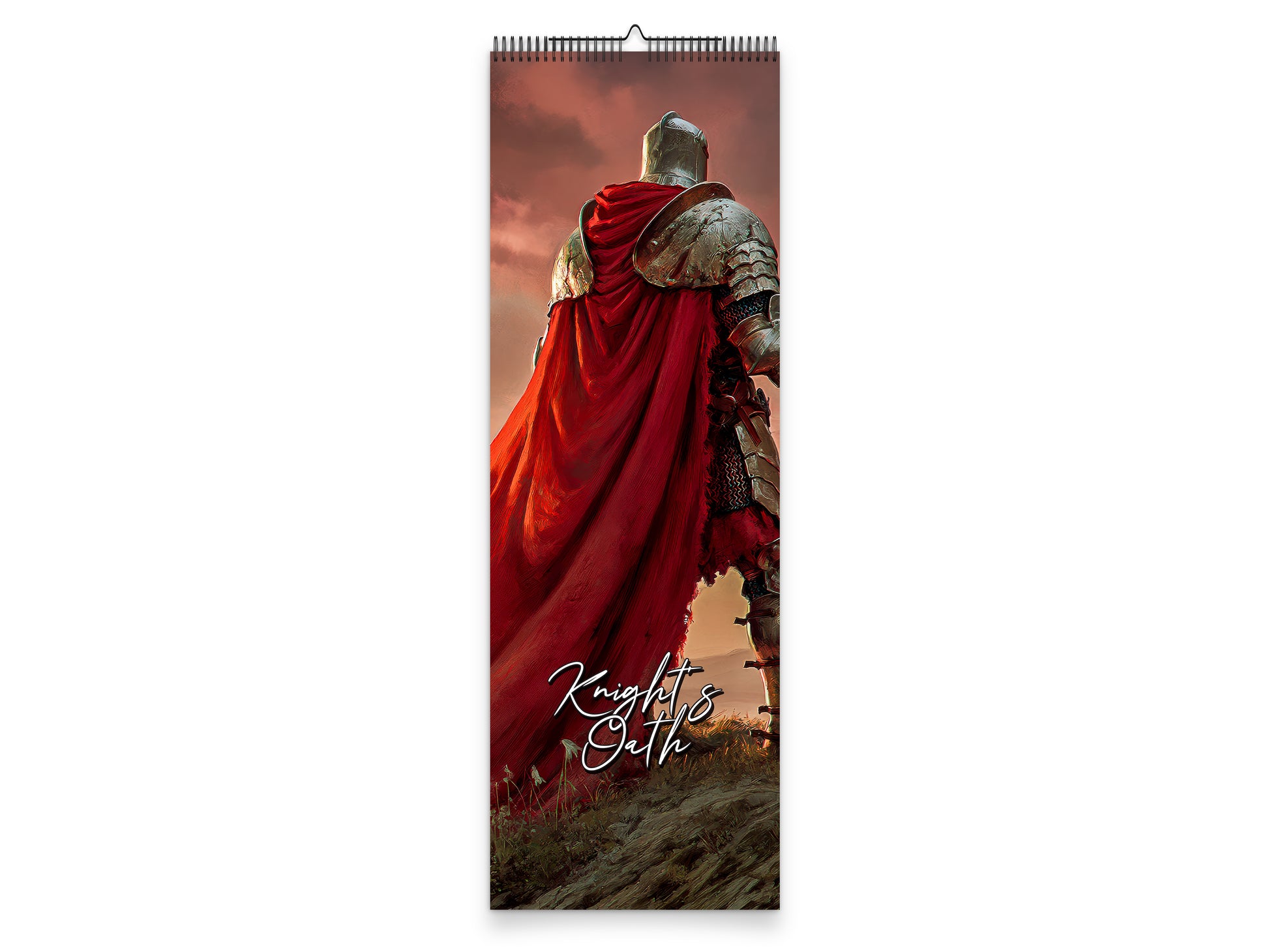 Knight’s Oath 2027 wall calendar slim calendar cover view