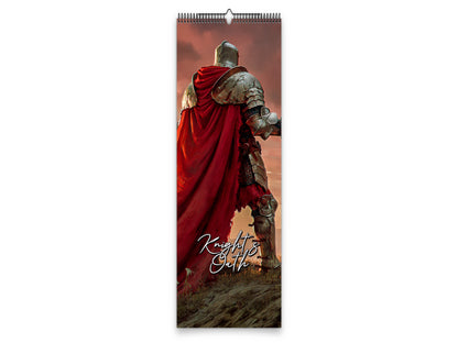 2027 Knight’s Oath Wall Calendar by Kaleidoscope Artisan – Heroic Valor with Holidays
