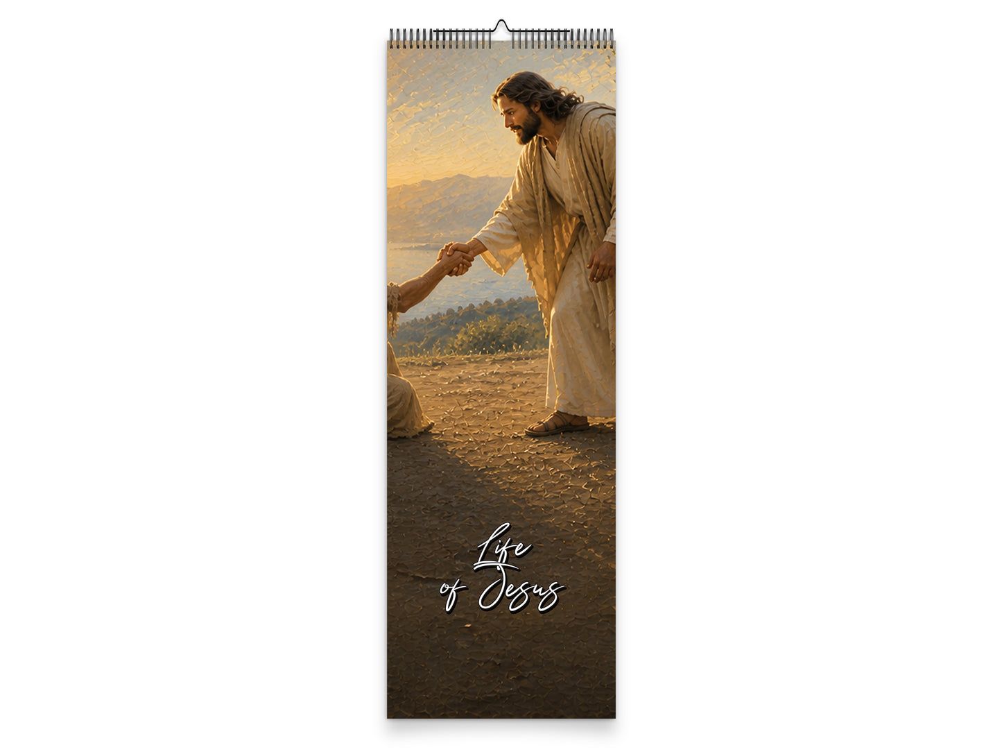 Life of Jesus 2027 wall calendar slim calendar cover view