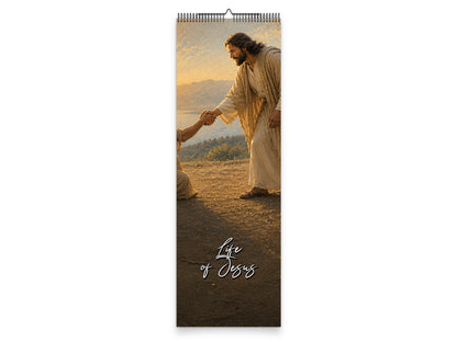 Life of Jesus 2027 wall calendar slim calendar cover view