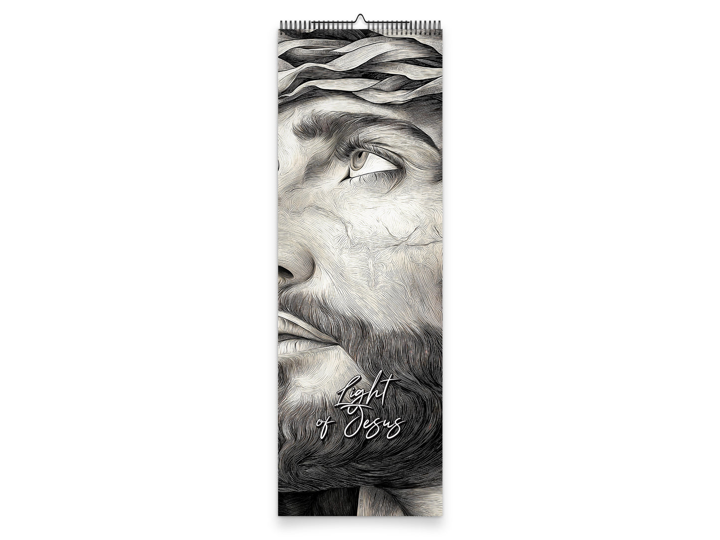 Light of Jesus 2027 wall calendar slim calendar cover view