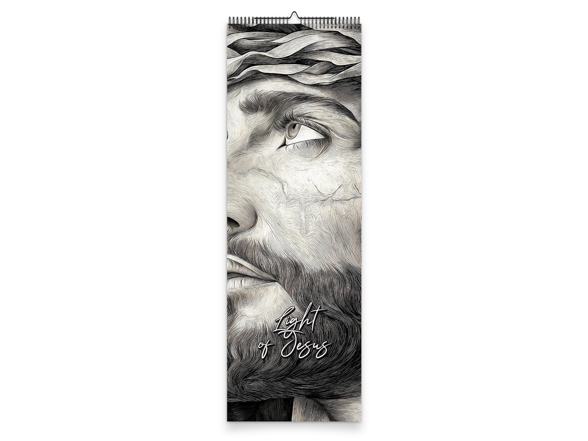 Light of Jesus 2027 wall calendar slim calendar cover view