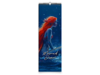 2027 Mermaid Dream Wall Calendar by Kaleidoscope Artisan – Enchanting Underwater Realms with Holidays