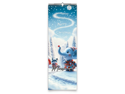 2027 Merriment Wall Calendar by Kaleidoscope Artisan – Whimsical Winter Wonderland with Holidays