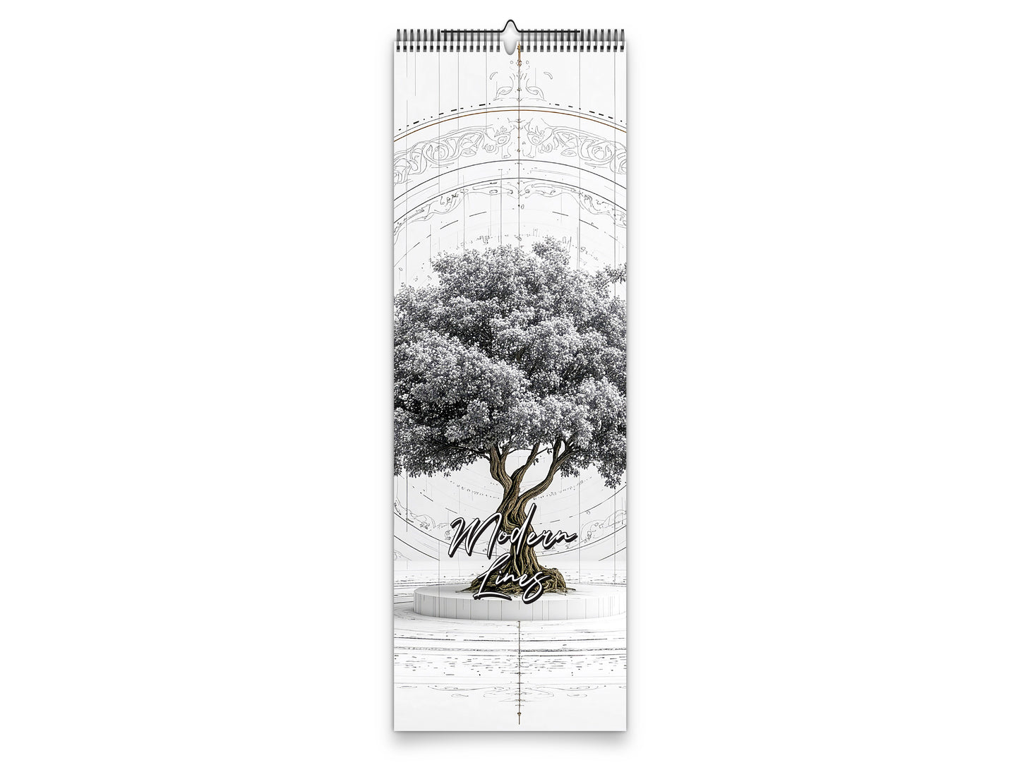 2027 Modern Lines Wall Calendar by Kaleidoscope Artisan – Refined Minimalism with Holidays