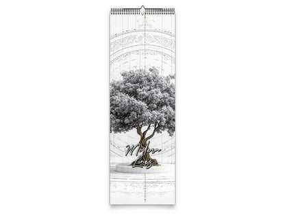 2027 Modern Lines Wall Calendar by Kaleidoscope Artisan – Refined Minimalism with Holidays