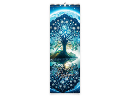 Moonlit Mystique 2027 wall calendar slim calendar cover view