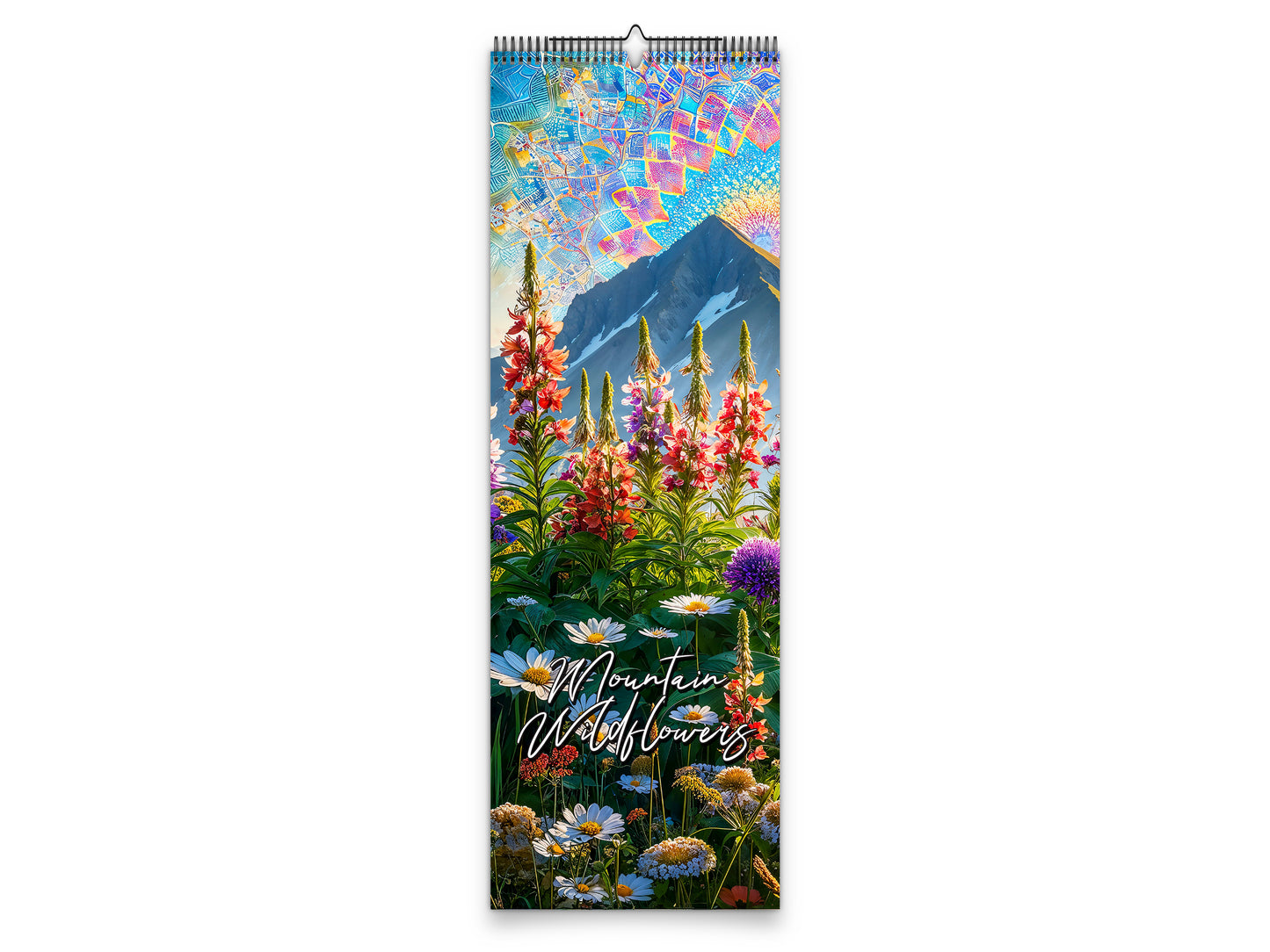 Mountain Wildflowers 2027 wall calendar slim calendar cover view