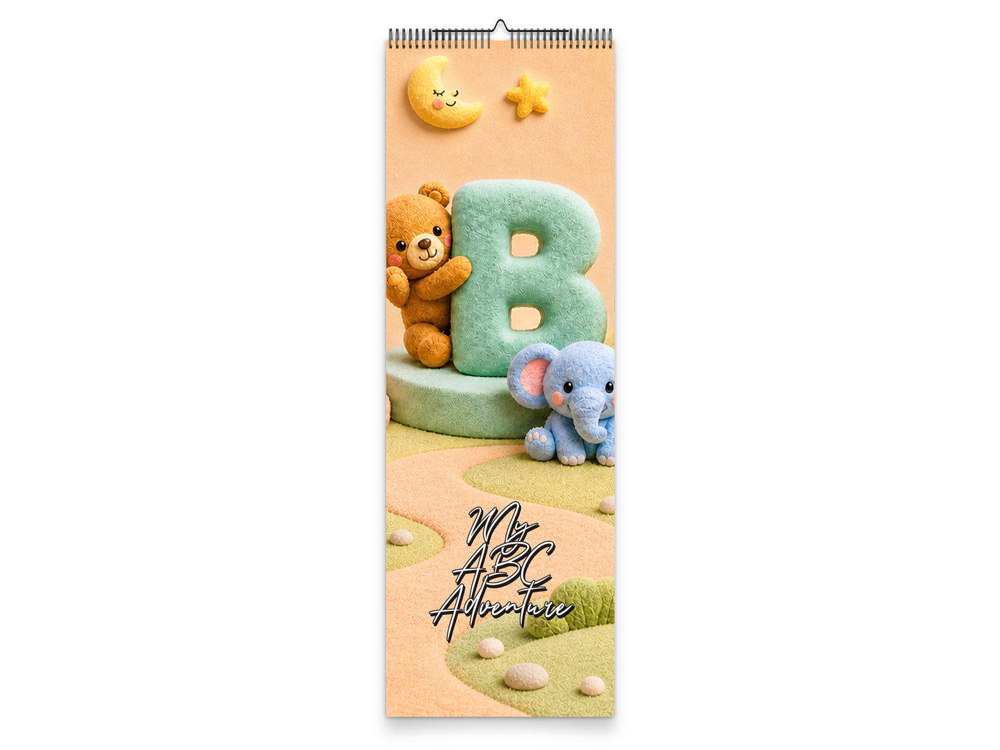 My ABC Adventure by Kaleidoscope Artisan - Playful Learning with Holidays 2027 wall calendar slim calendar cover view