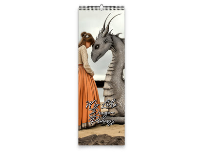 My Little Dragon Princess 2027 wall calendar slim calendar cover view
