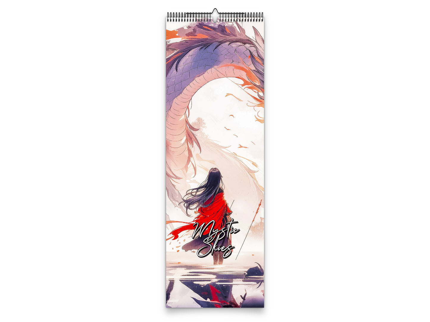 Mystic Skies 2027 wall calendar slim calendar cover view