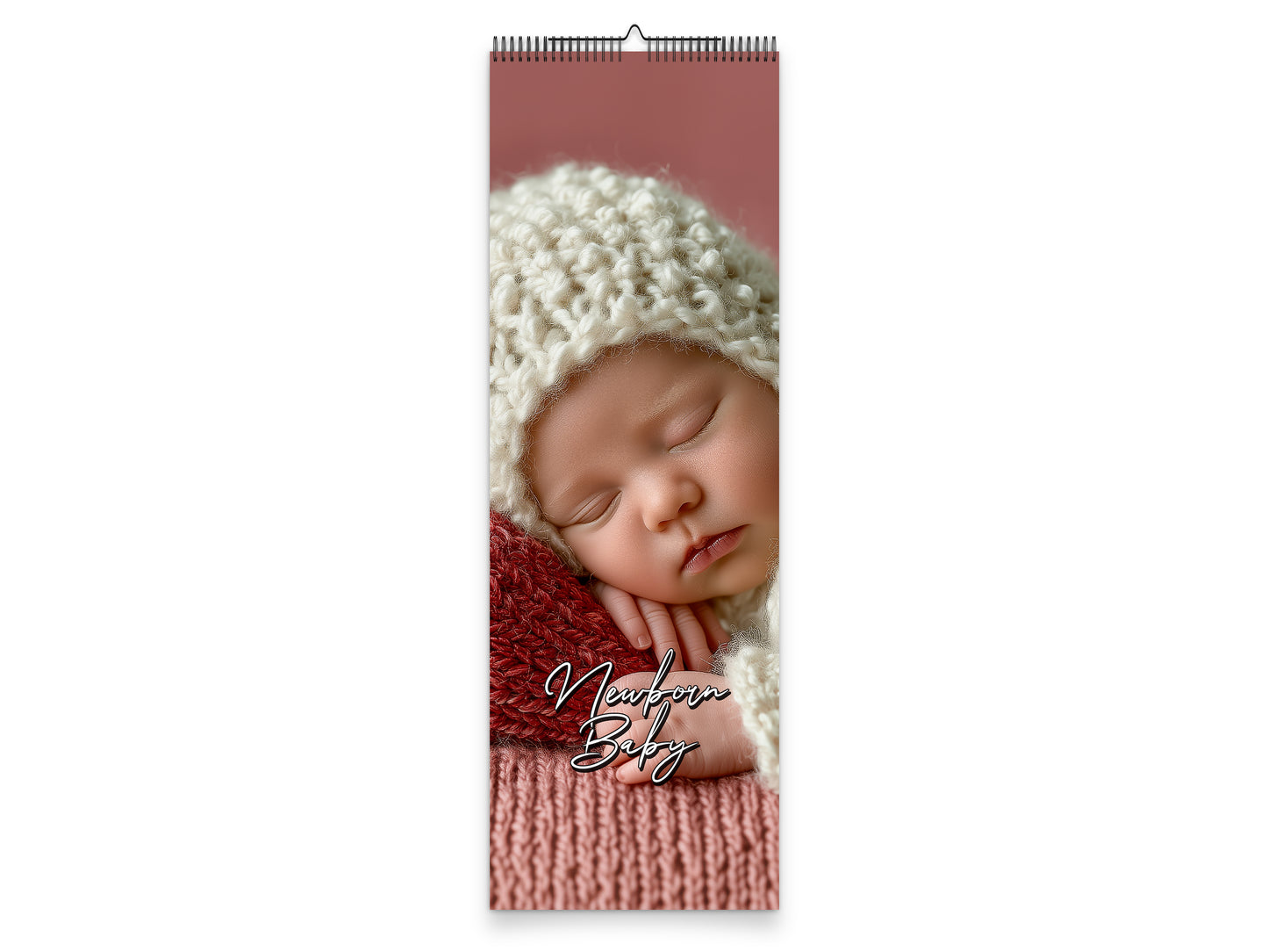 Newborn Baby 2027 wall calendar slim calendar cover view