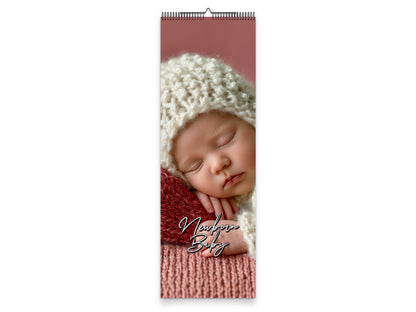 Newborn Baby 2027 wall calendar slim calendar cover view