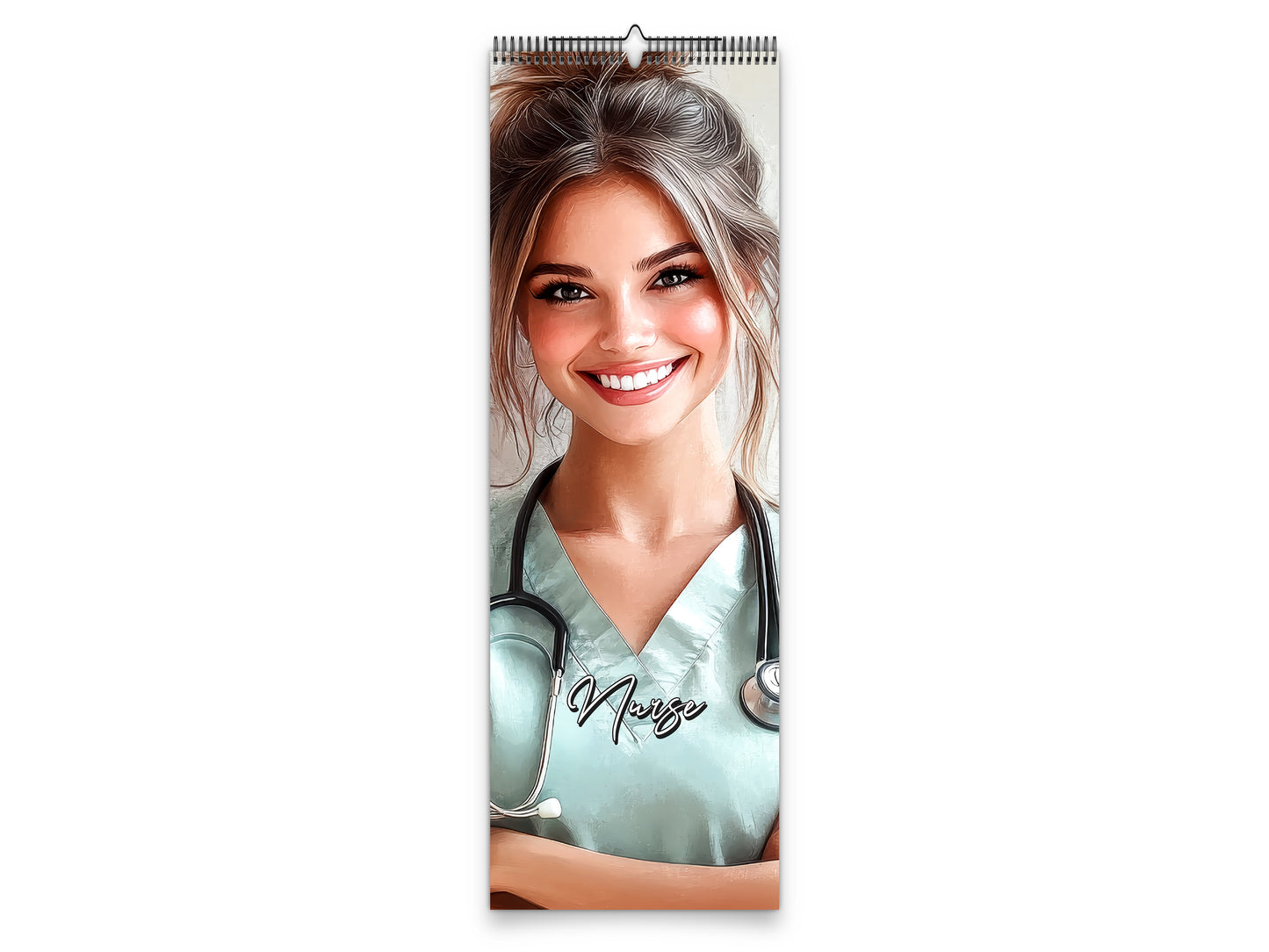 Nurse 2027 wall calendar slim calendar cover view