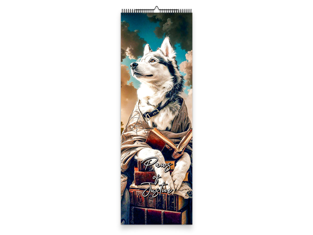 Paws of Justice 2027 wall calendar slim calendar cover view