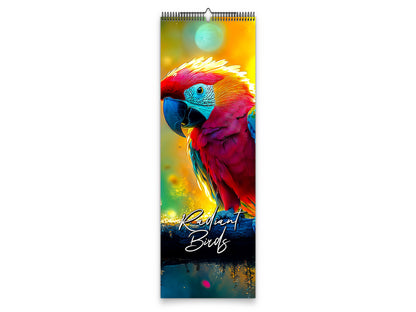 2027 Radiant Birds Kaleidoscope Wall Calendar by Kaleidoscope Artisan – Avian Beauty with Holidays