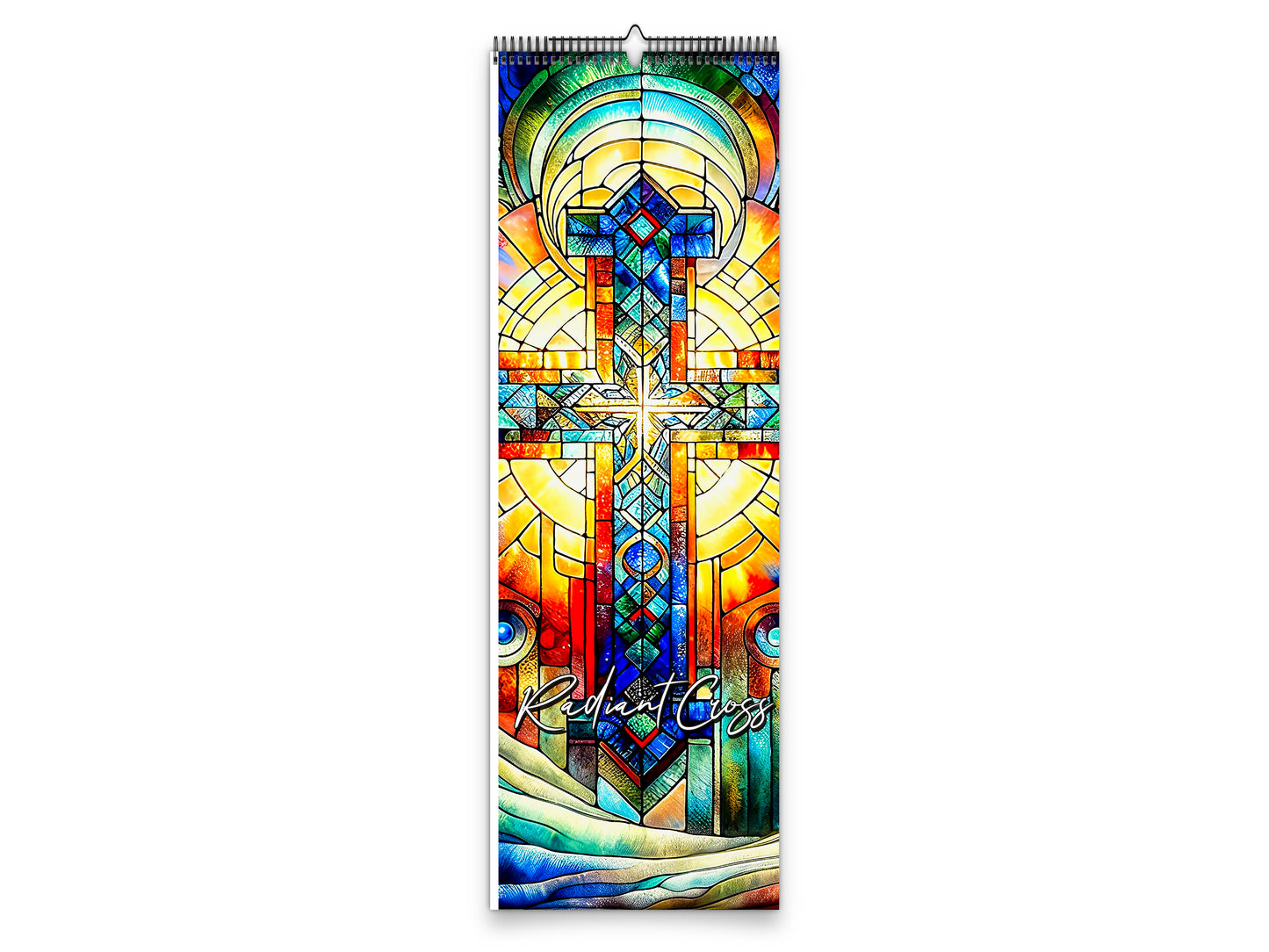 Radiant Cross 2027 wall calendar slim calendar cover view