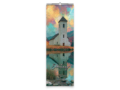 Sanctuary 2027 wall calendar slim calendar cover view