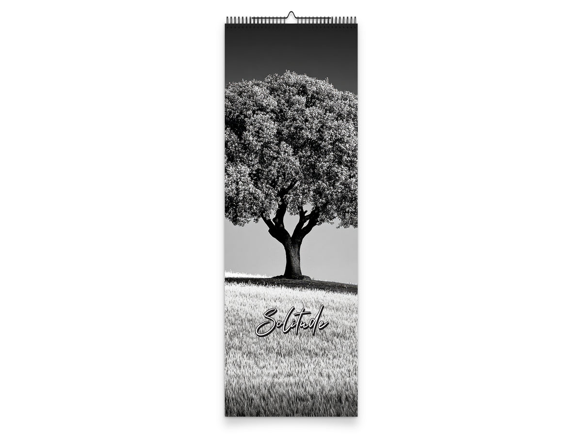 Solitude 2027 wall calendar slim calendar cover view