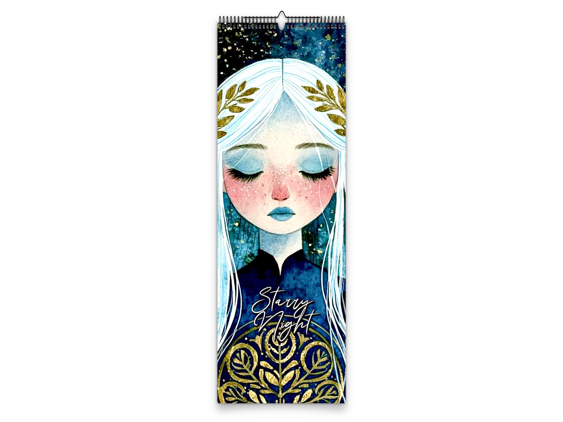 Starry Night 2027 wall calendar slim calendar cover view