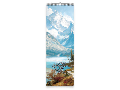 Western Vistas 2027 wall calendar slim calendar cover view