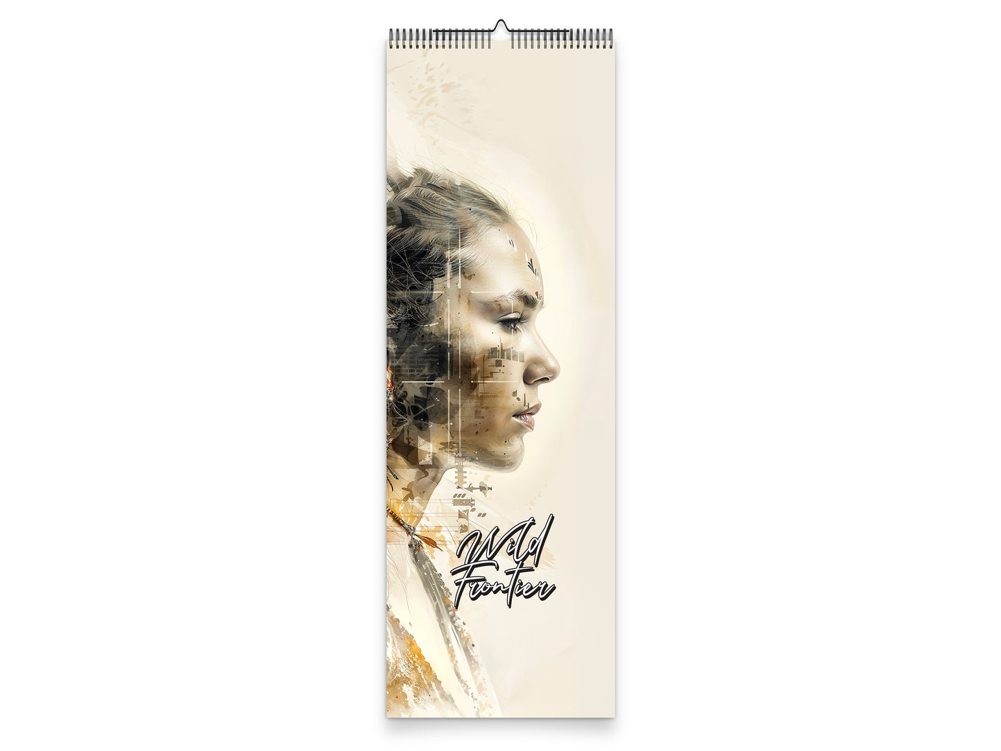 Wild Frontier 2027 wall calendar slim calendar cover view