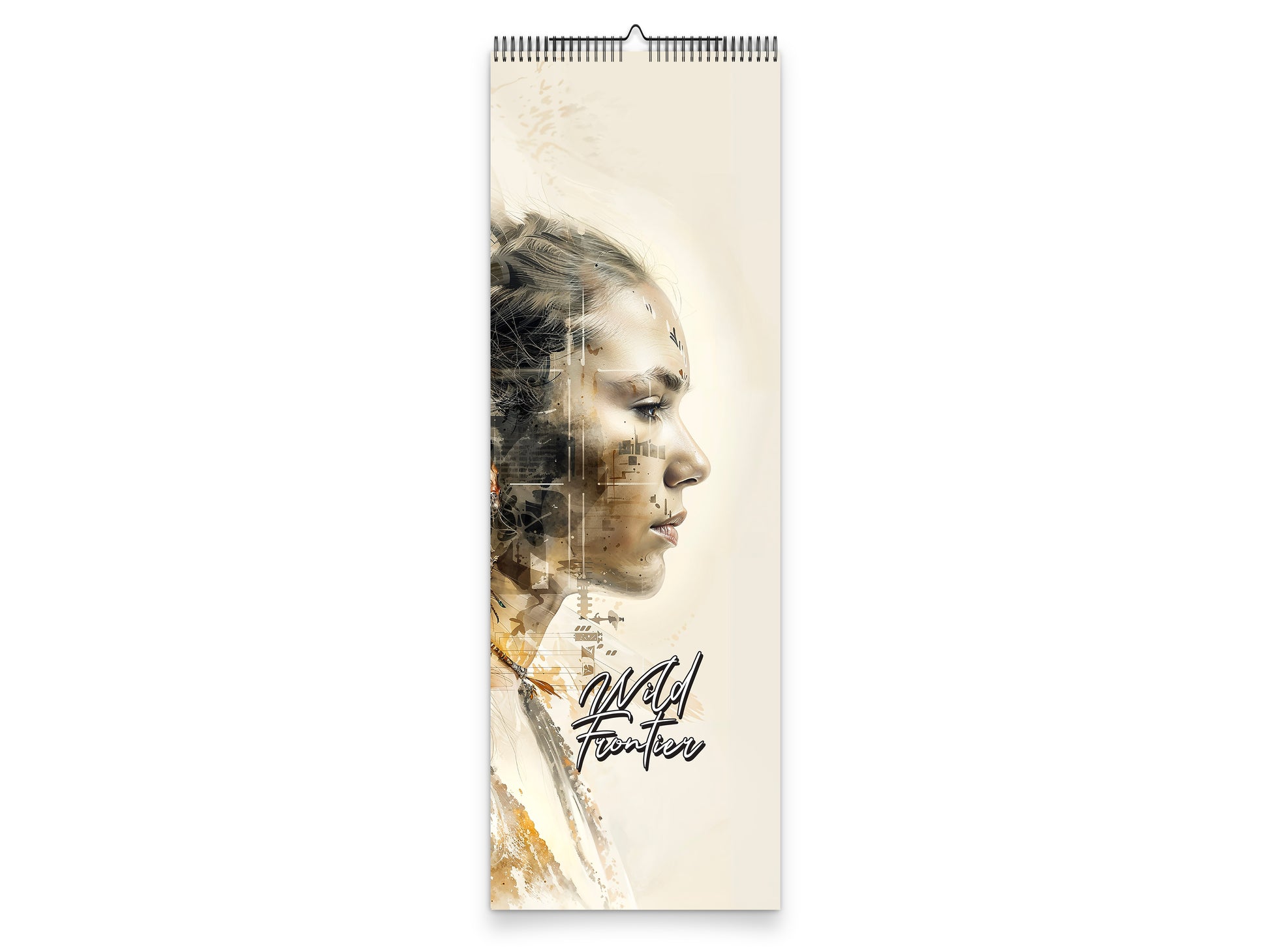 Wild Frontier 2027 wall calendar slim calendar cover view