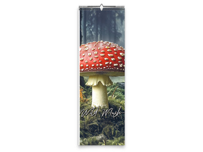 Wild Mushrooms 2027 wall calendar slim calendar cover view